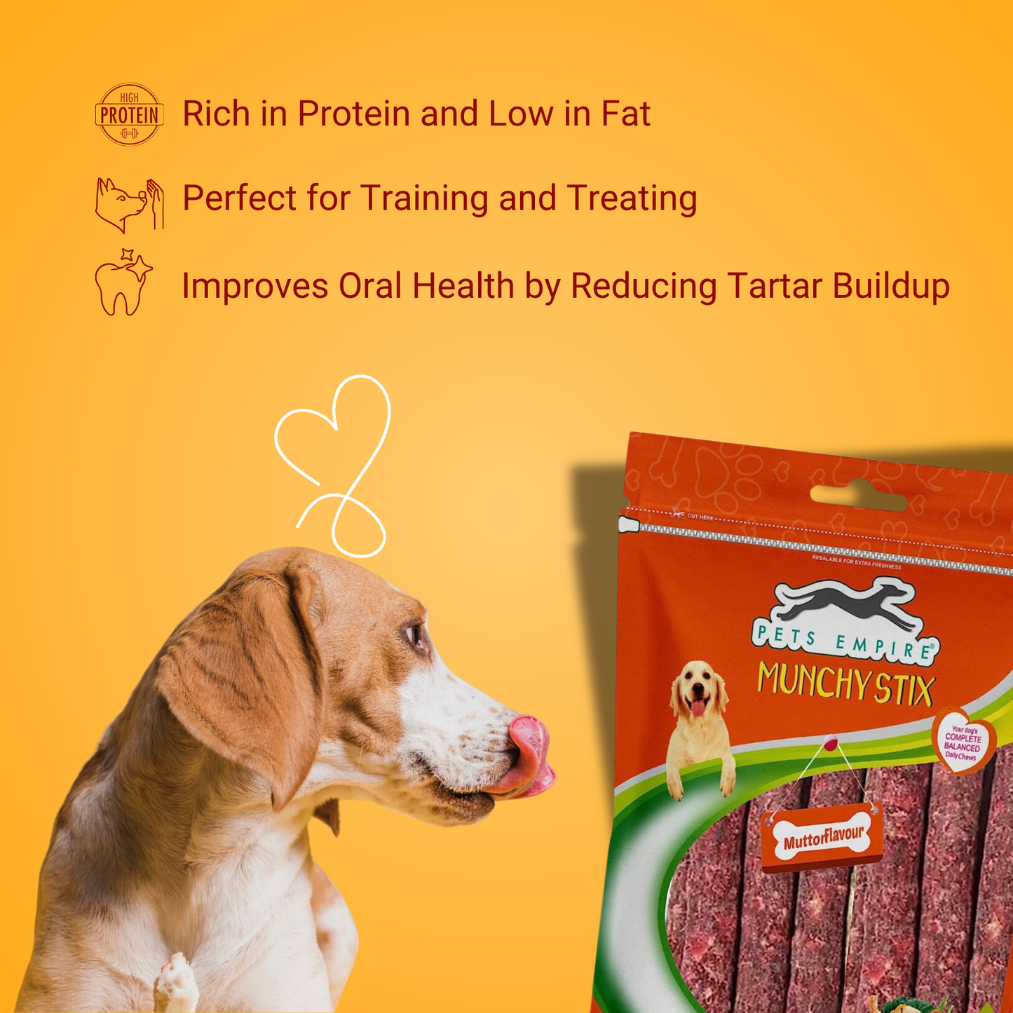 Pets Empire Dog Munchy Sticks Mutton Flavor