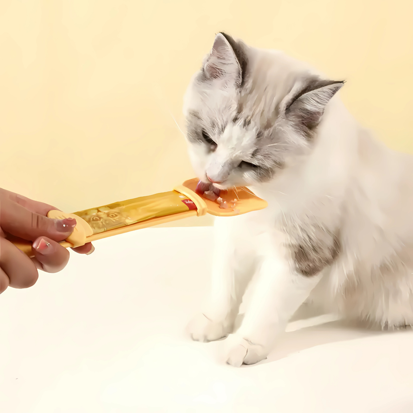Pets Empire Cat Treat  Lickable  Spoon (Multicolor)-Pack of 3