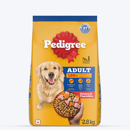 Pedigree Chicken & Vegetables Adult Dry Dog Food
