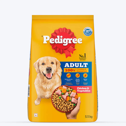 Pedigree Chicken & Vegetables Adult Dry Dog Food