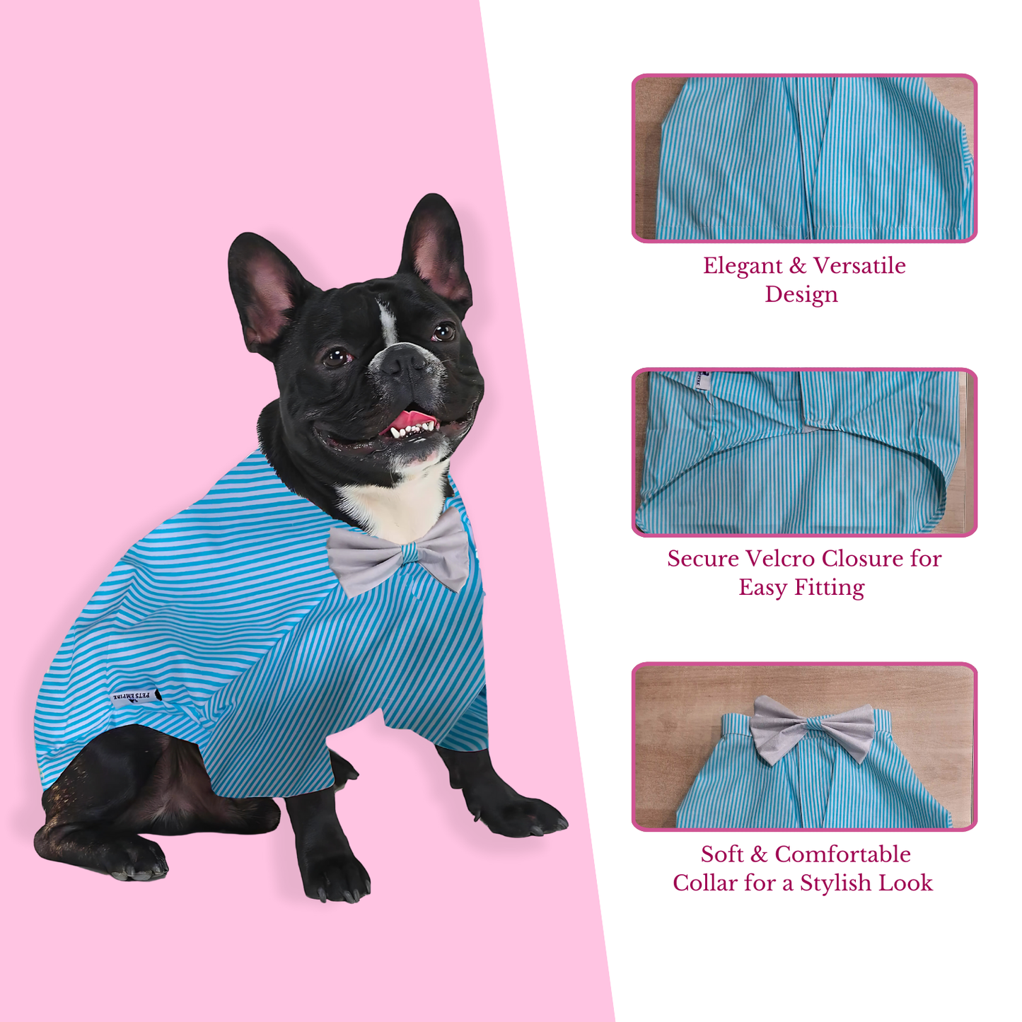 Pets Empire Printed Shirt for Dogs - Stripes & Hues