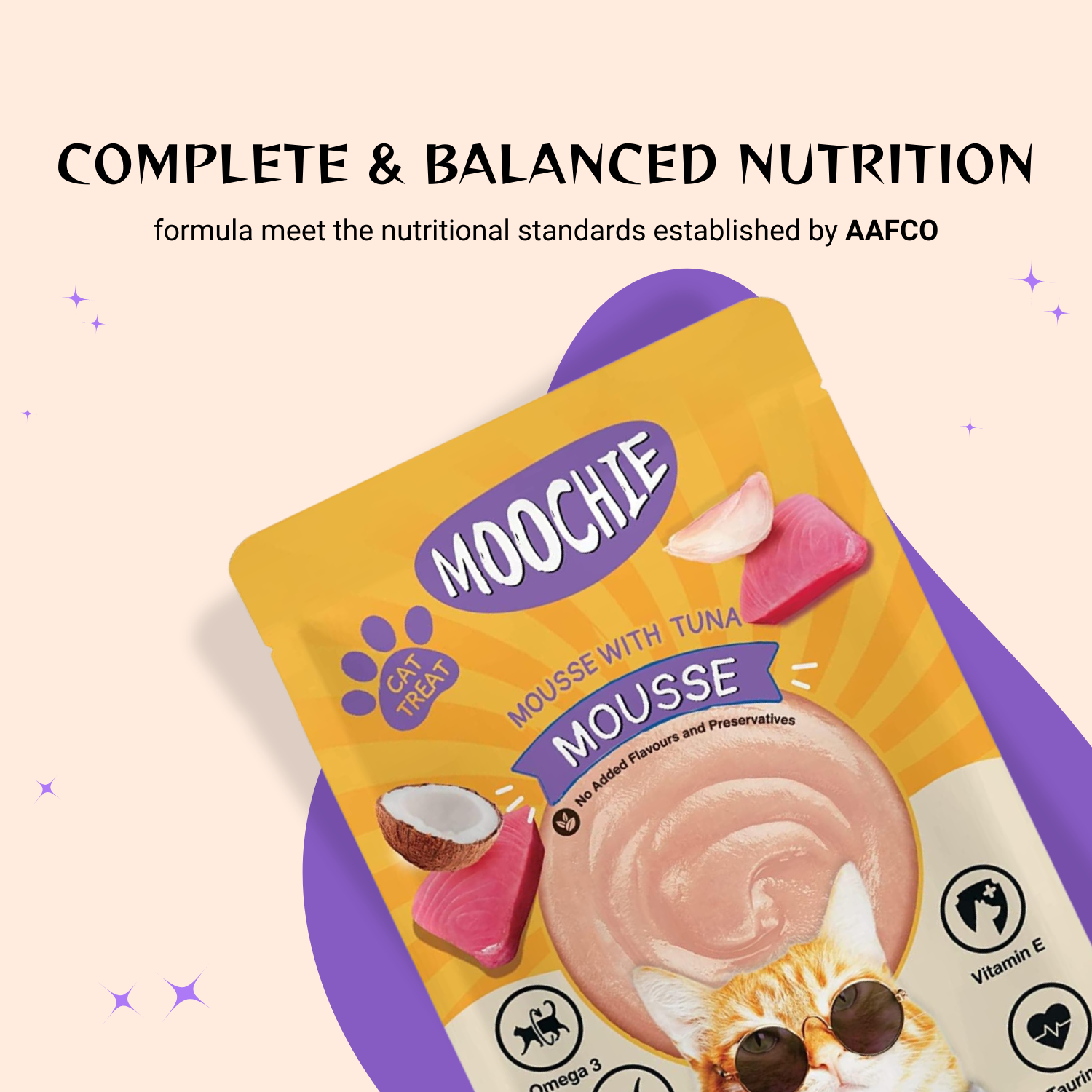 Moochie Wet Food Gravy for Cats - Mousse with Tuna (85g)