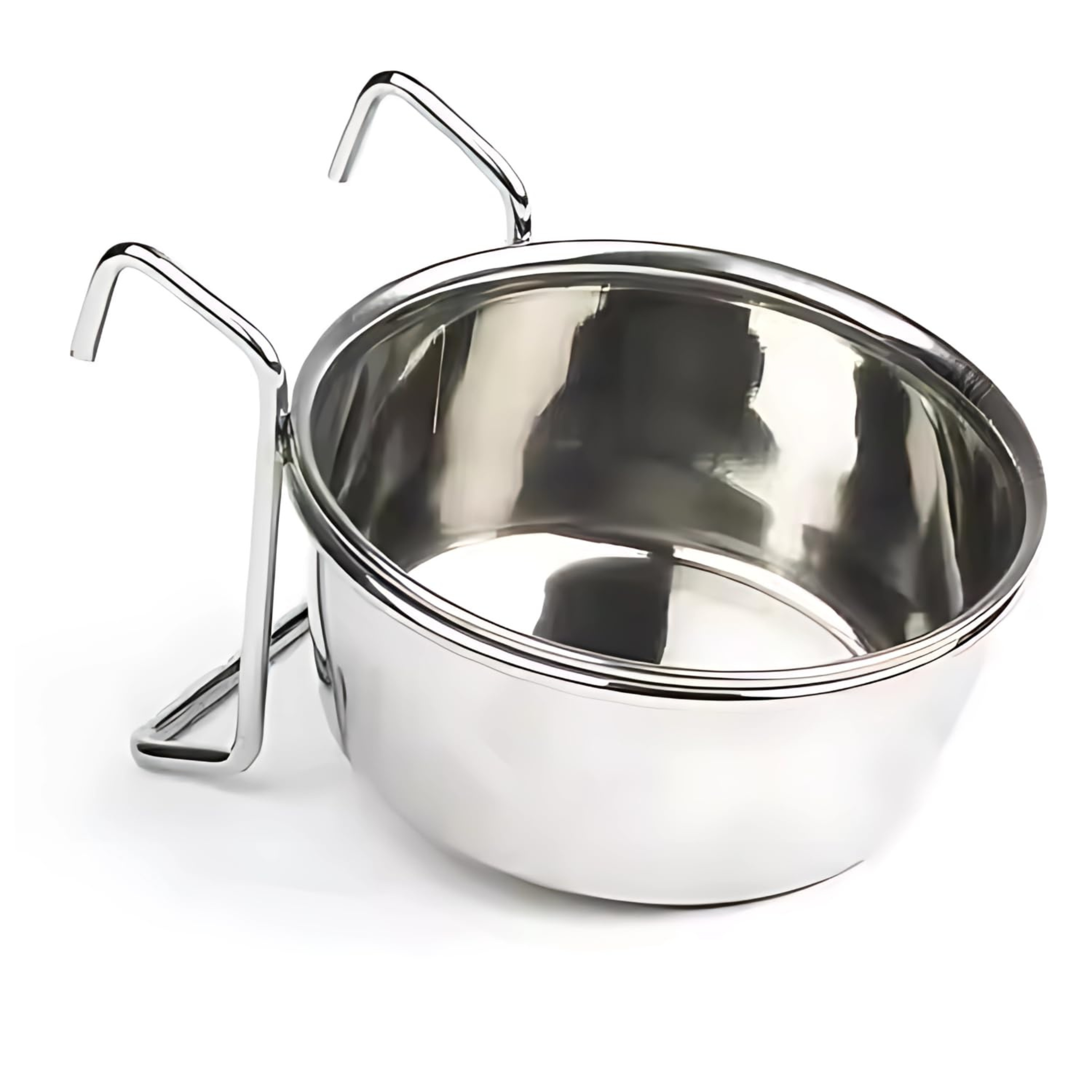 Pets Empire Steel Coop Cup Feeder Bowl with Hook Holder For Birds 1 Piece