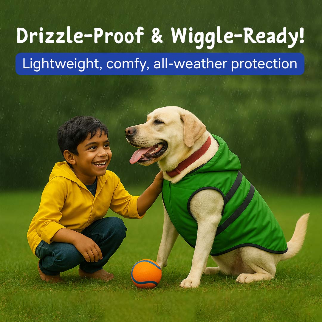 Pets Empire Raincoat for Dogs - Neon Green