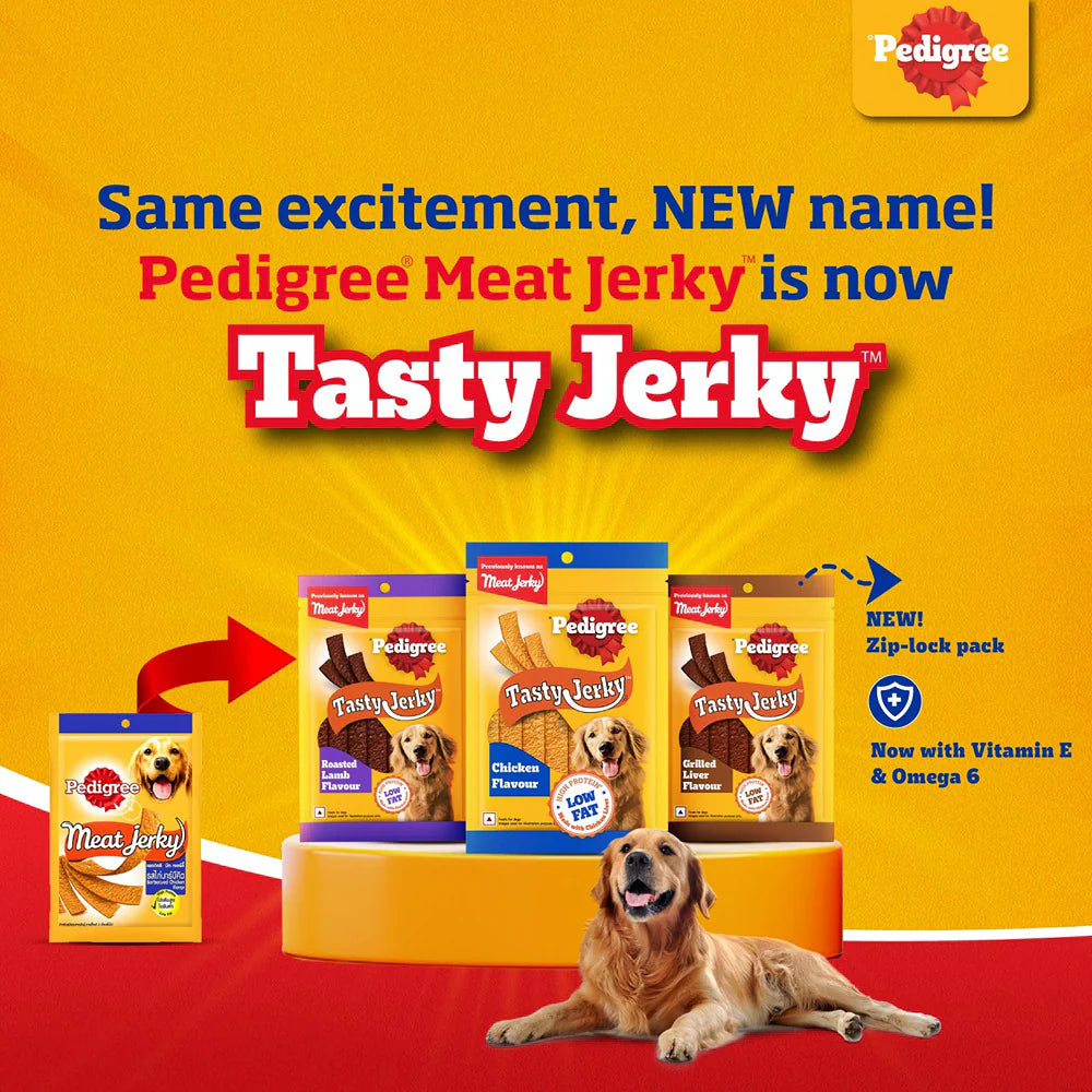 Pedigree Tasty Jerky Chicken Flavour Treat For Adult Dog - 70g
