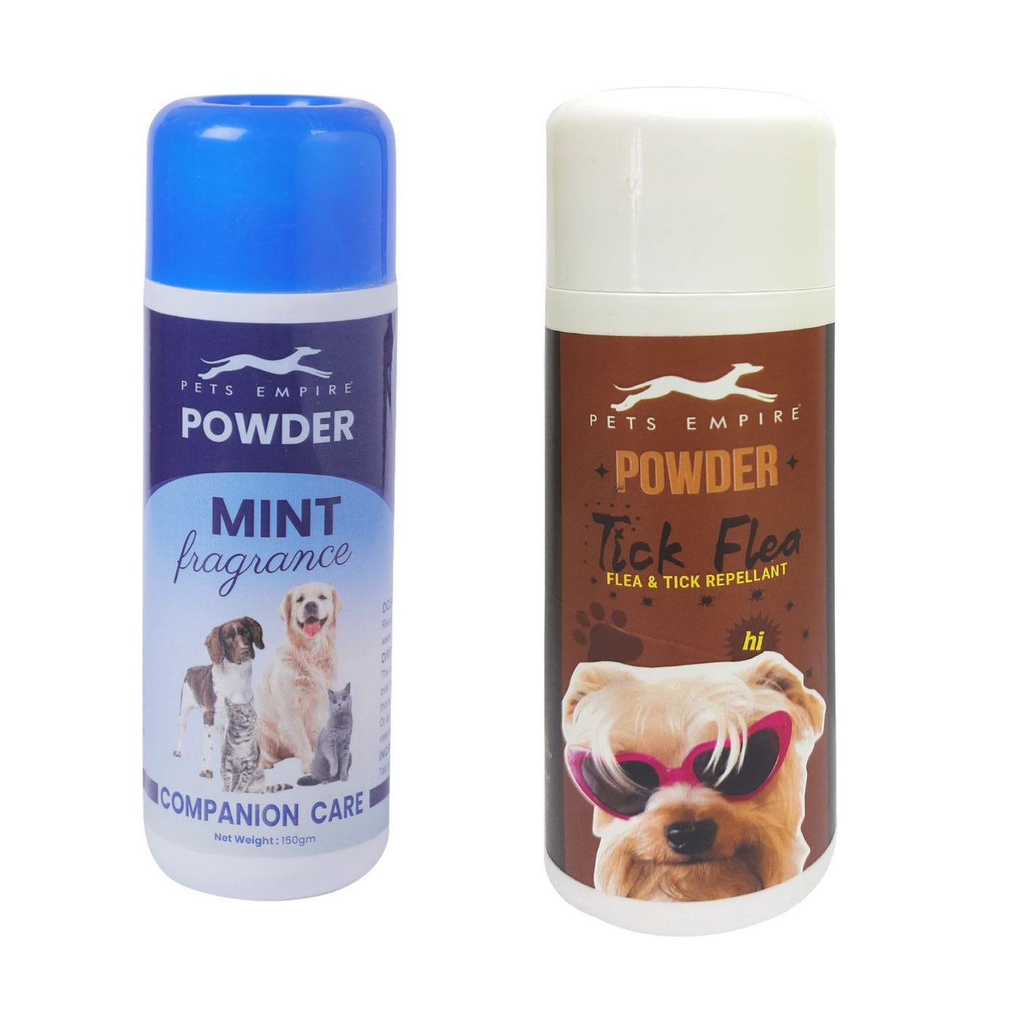 Pets Empire Powder for dogs & cats- Mint & Tick Flea (Pack of 2)