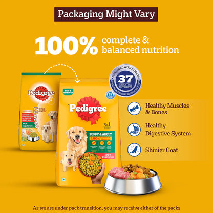 Pedigree Vegetarian Dry Food For Adult Dogs & Puppy
