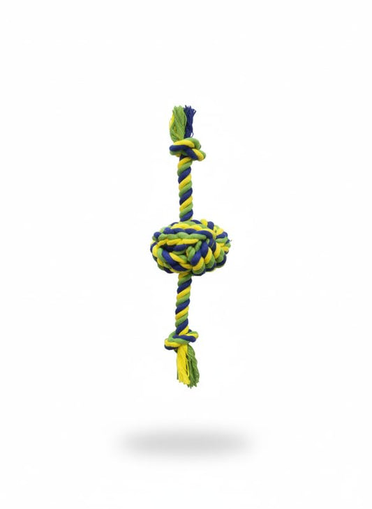 PETS EMPIRE Natural Rope Crazy Ball 2-Legs Toy For Dogs