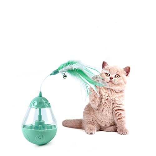 Pets Empire Cat Automatic Electric Tumbler Leakage Food Dispenser Toy (color may vary)
