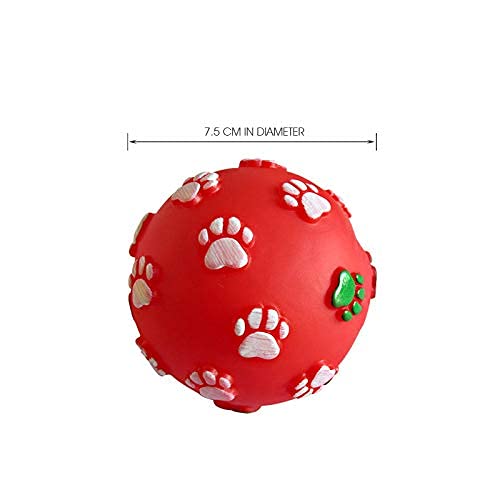 Pets Empire Paw Print Ball Toy (PACK OF 2)