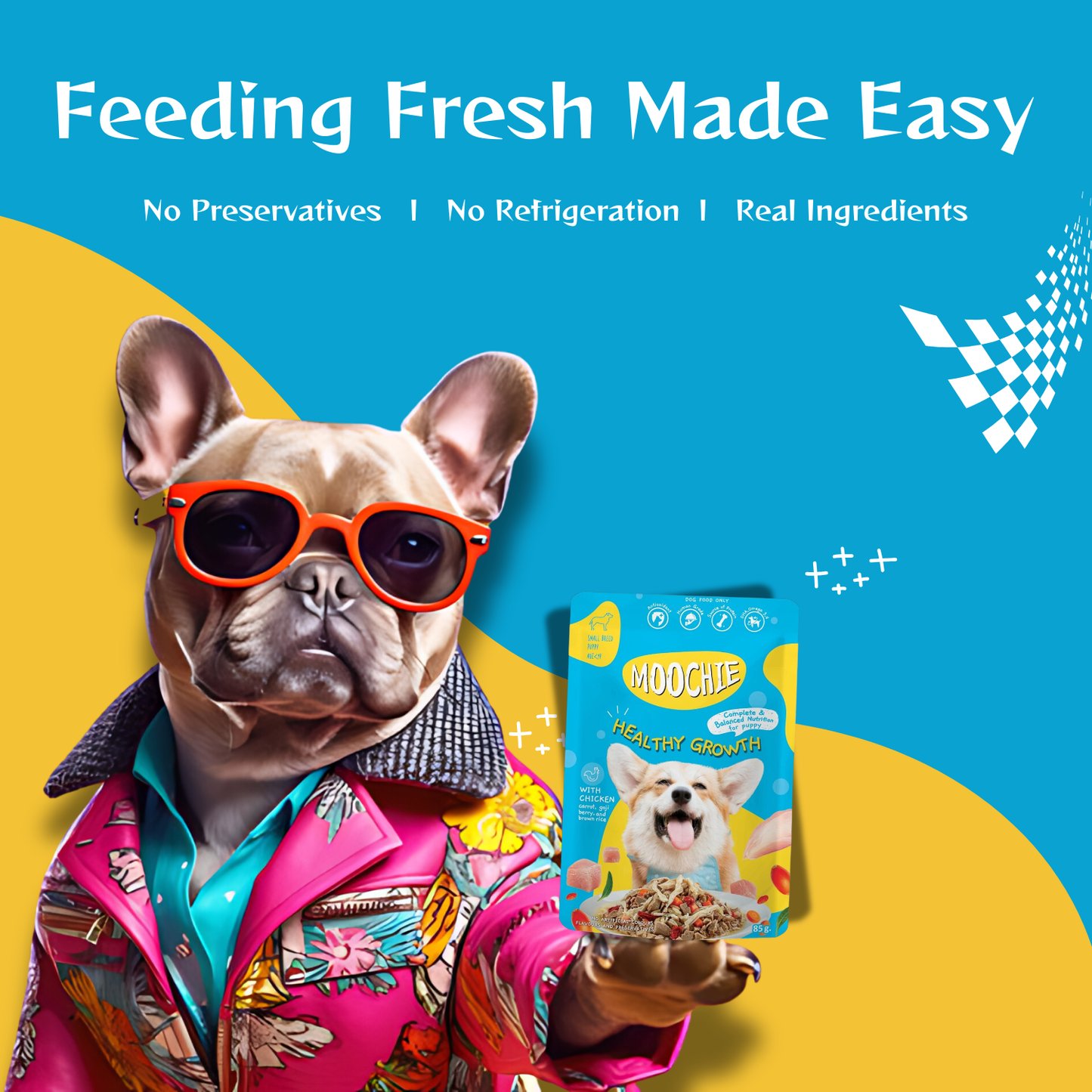 Moochie Healthy Growth Wet Food for dogs (85 g.)
