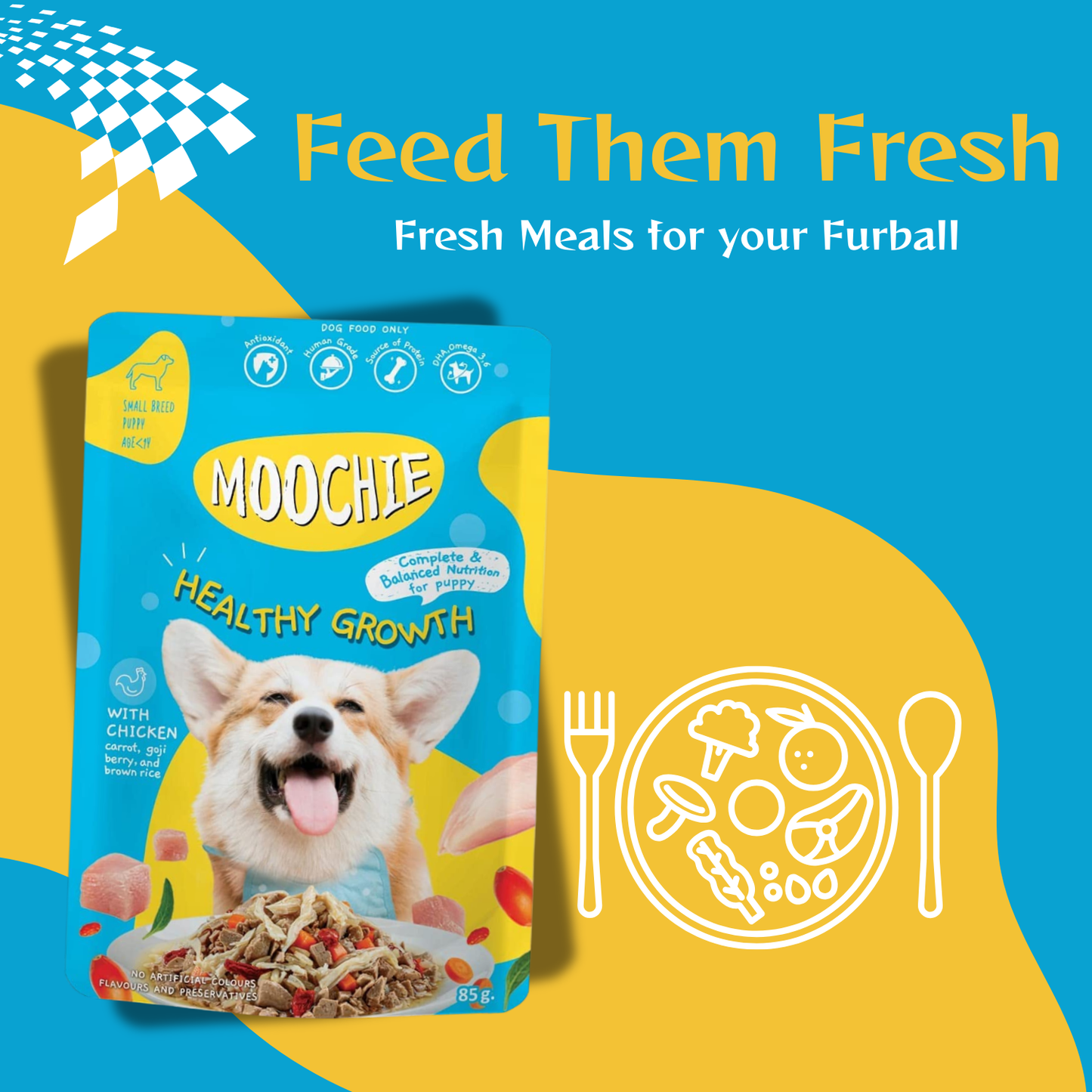 Moochie Wet Food for dogs, Gravy Food (85g )