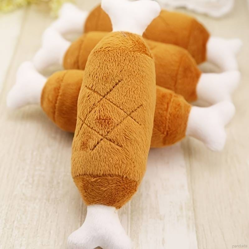 Pets Empire Squeaky Plush Toy - Chicken leg
