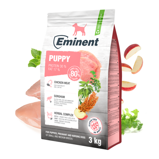 Eminent Puppy Food Dry, Chicken Flavour Granules-3kg