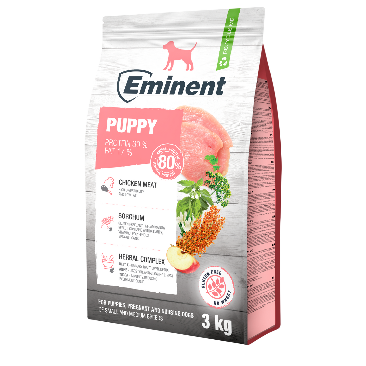 Eminent Puppy Food Dry, Chicken Flavour Granules-3kg