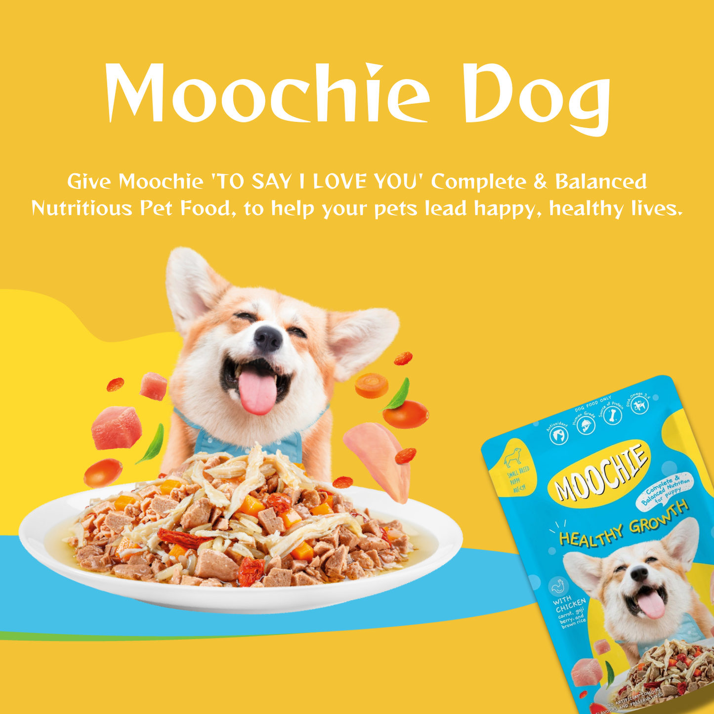 Moochie Healthy Growth Wet Food for dogs (85 g.)