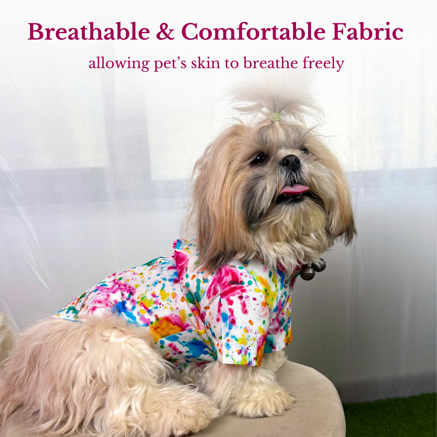 Pets Empire Holi Shirt For Dogs- Festive Edition