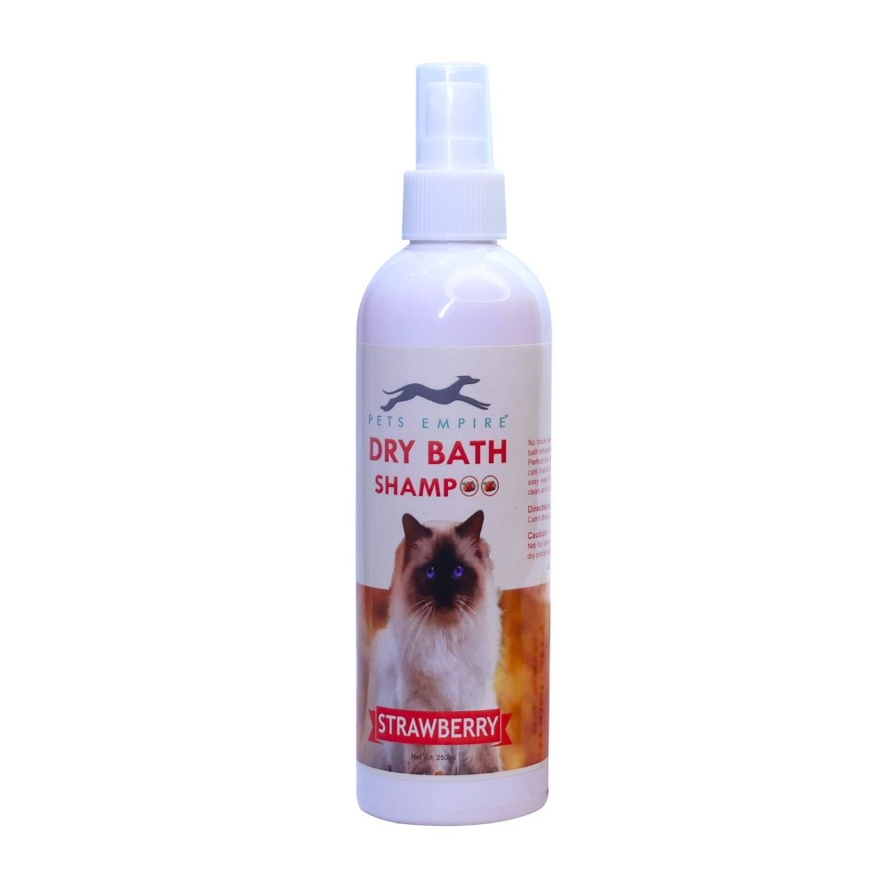 Pets Empire Dry Bath For Cats - Strawberry  (250ml)