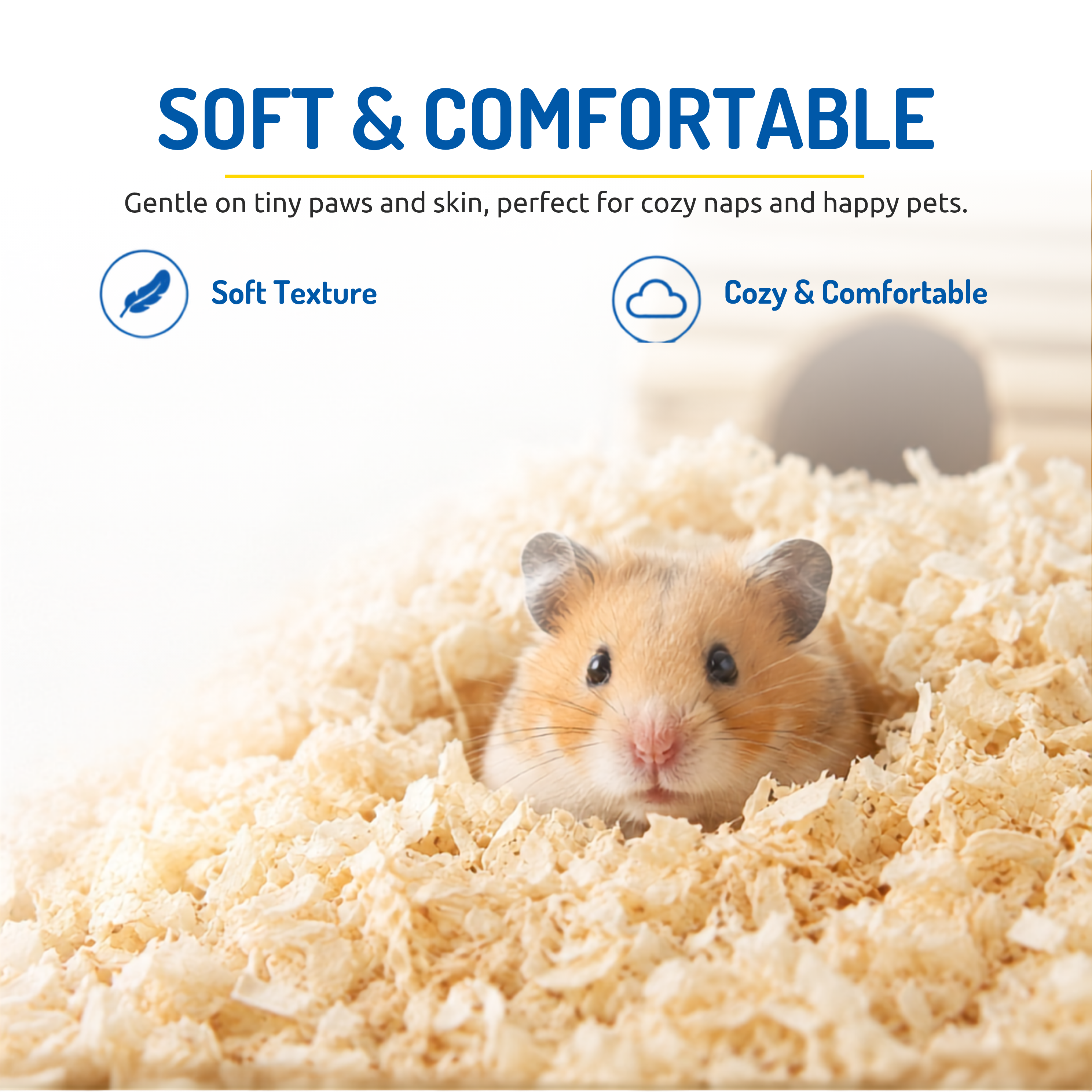 Pets Empire Natural Wood Shavings Bedding – 1kg