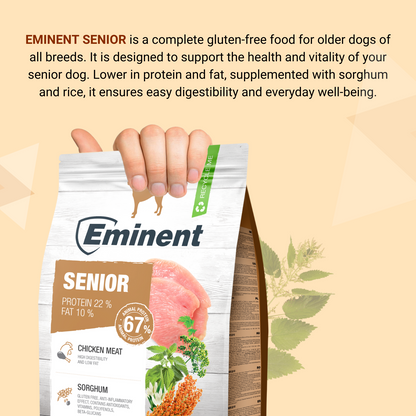 Eminent Senior Light Dog Food Dry, Chicken Flavour-3kg