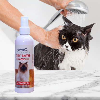 Pets Empire Dry Bath For Cats - Strawberry  (250ml)