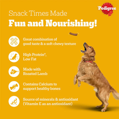 Pedigree Tasty Jerky Roasted Lamb Flavour  For Adult Dog - 70g