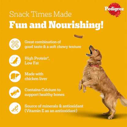Pedigree Tasty Jerky Grilled Liver Treat For Adult Dog - 70g