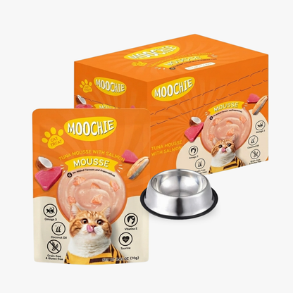 Moochie Wet Food Gravy for Cats - Mousse with Salmon (85g)