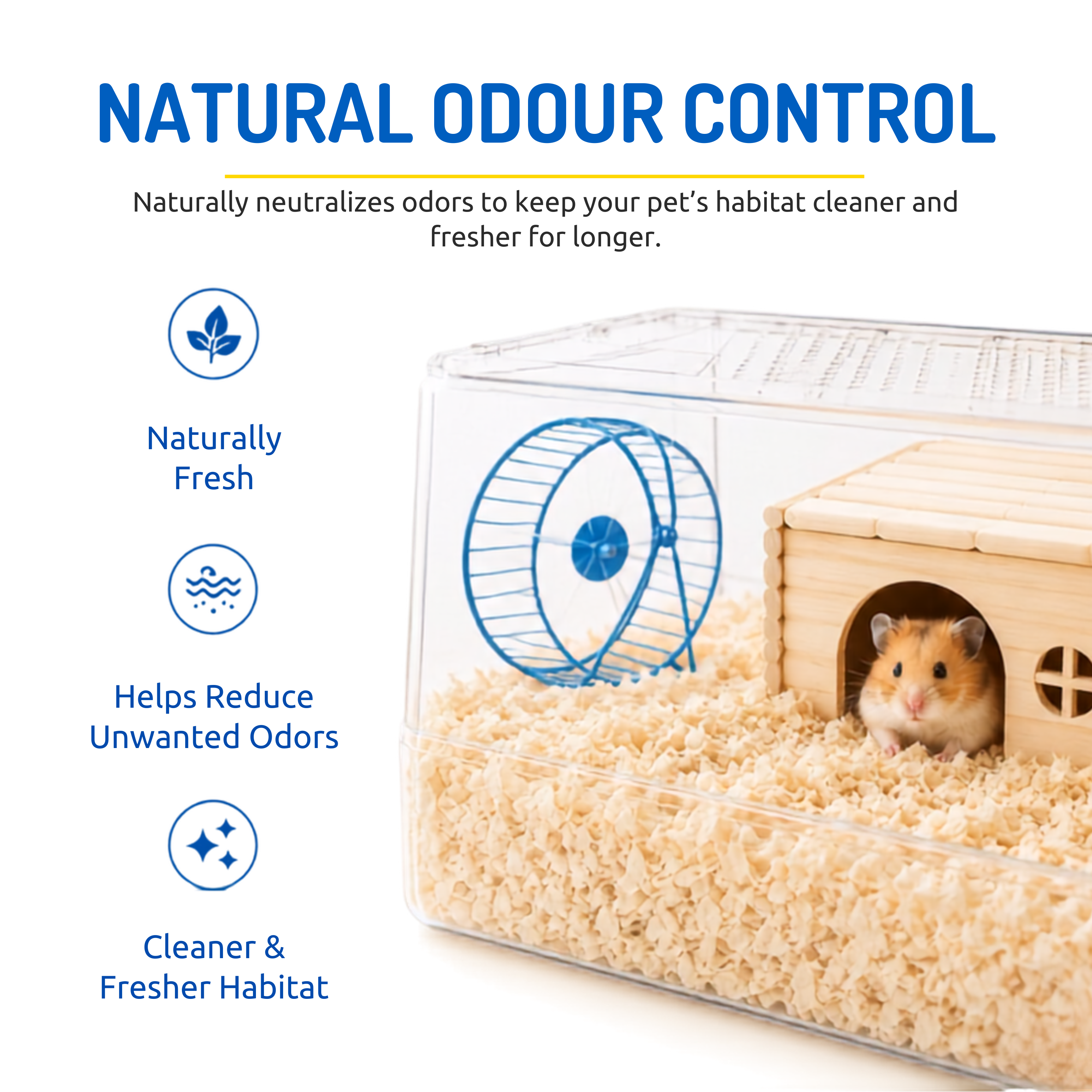 Pets Empire Natural Wood Shavings Bedding – 1kg