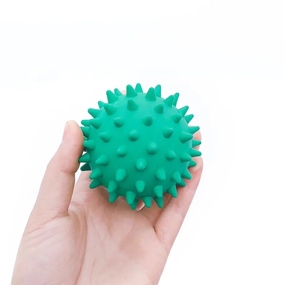 PETS EMPIRE Squeaky Rubber Ball Toy for Dogs, 1 Piece, Color May Very
