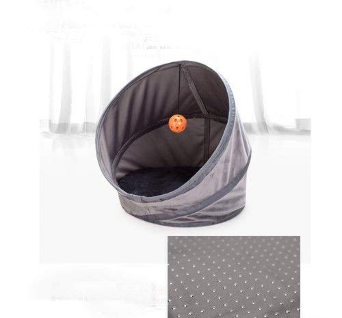 PETS EMPIRE Cat Tunnel with Bells Toy Ball Kennel (Color May Vary)