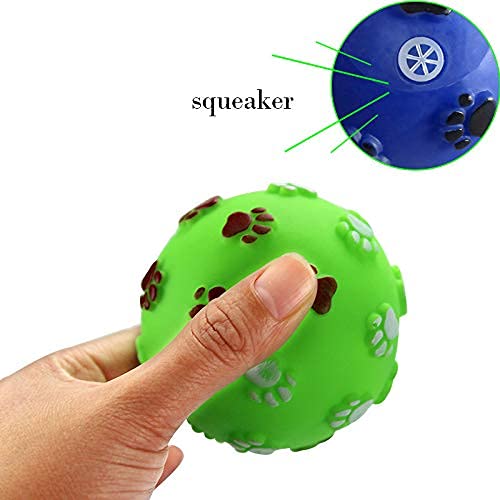 Pets Empire Paw Print Ball Toy (PACK OF 2)