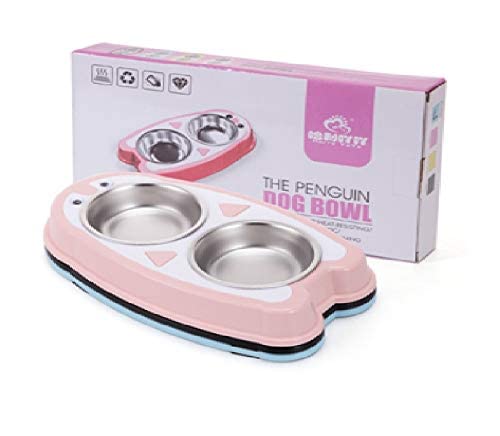 Pets Empire 2 in 1 Cute Funky Design Non Skid Plastic Diner  (2 x 150ml) Color May Vary