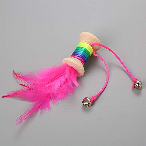 Pets Empire Cat Feather Toys, Rolling Bell ( Pack Of 2)