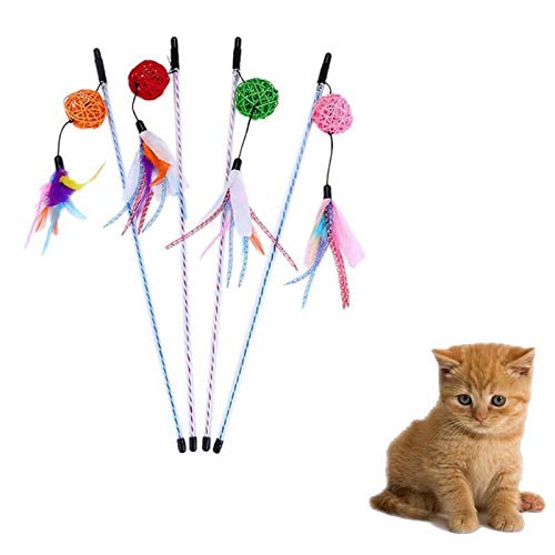 Pets Empire Ball Feather Teaser Toy for cat