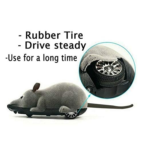 PETS EMPIRE Wireless Remote Control Rat Mouse Toy for Cats and Dogs