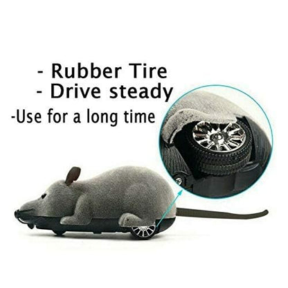 PETS EMPIRE Wireless Remote Control Rat Mouse Toy for Cats and Dogs