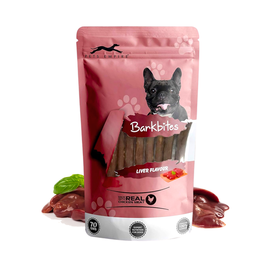Pets Empire Barkbites Dog Treats 70 GMS (Liver Flavour)