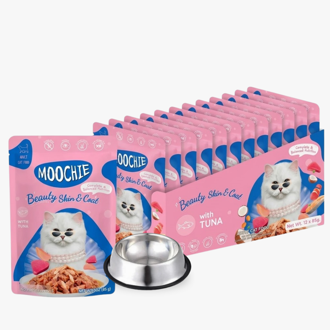 Moochie Beauty Skin Tuna Gravy Wet Cat Food – 85g Pouch