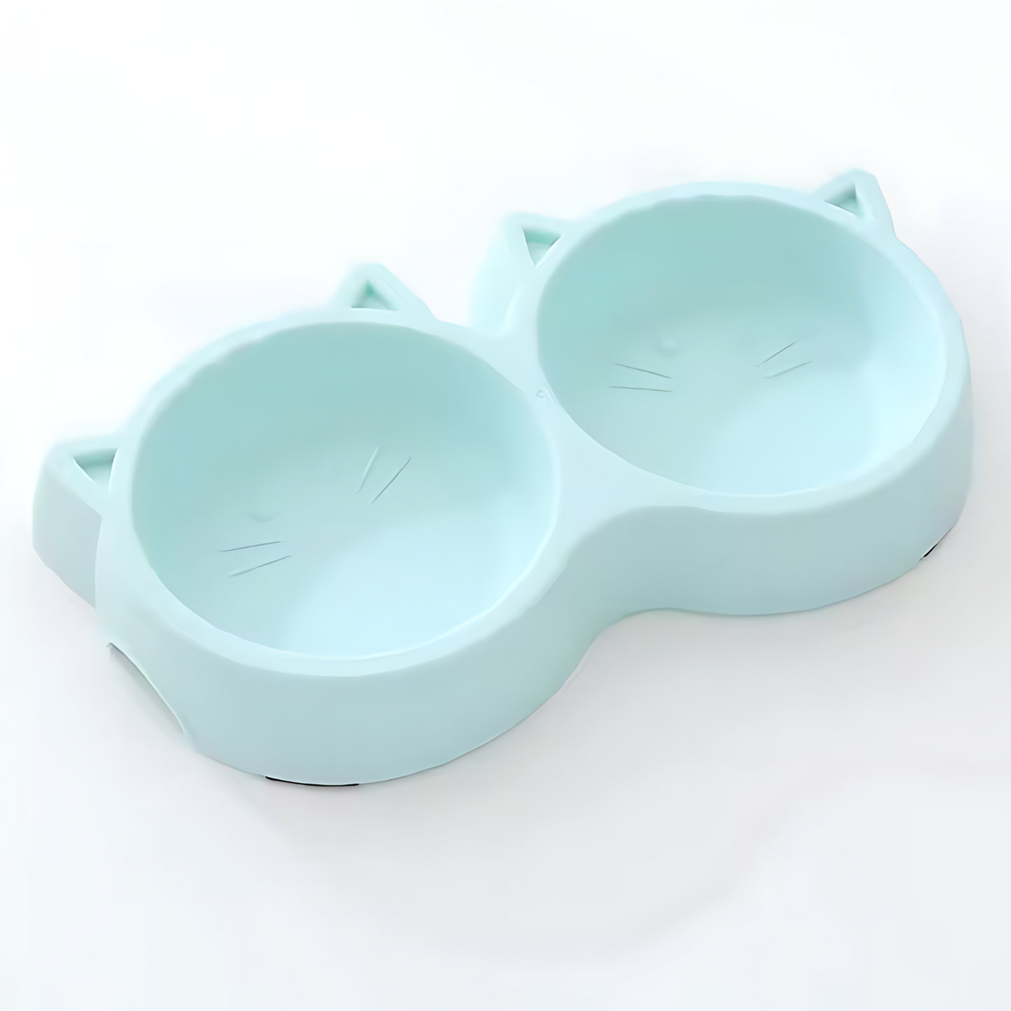 Pets Empire Pet Cat Face Double Bowl