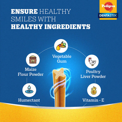 Pedigree Dentastix Dog Treat Weekly Pack For Medium Breed - 180g