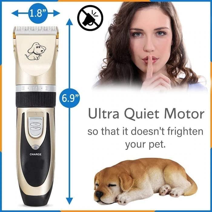 Pets Empire Rechargeable Trimmer with 4 Combs for Dogs & Cats