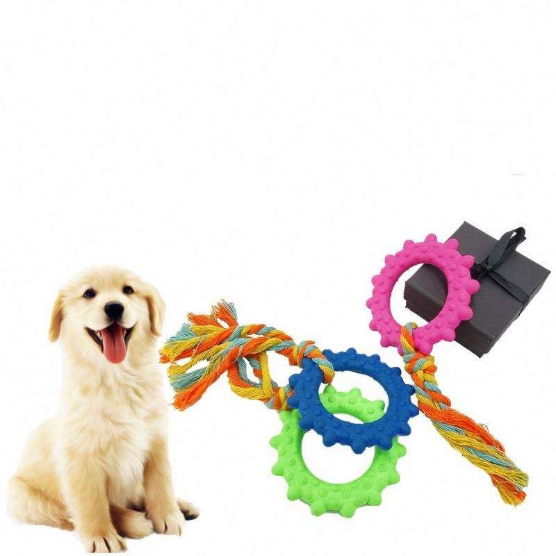 Pets Empire Rope Toy with Spike Ring for Dogs (Pack of 2)