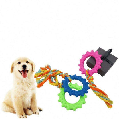 Pets Empire Rope Toy with Spike Ring for Dogs (Pack of 2)