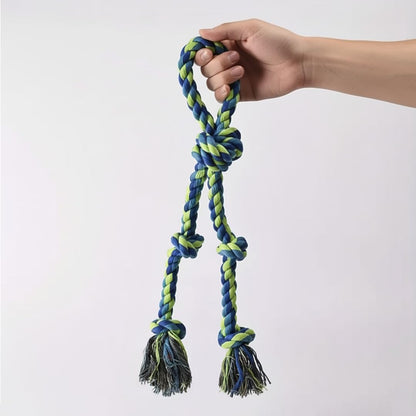 PETS EMPIRE Natural Double Knots rope Toy for Dogs