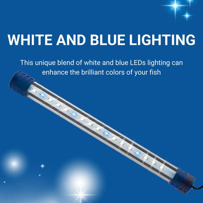 Pets Empire Aquarium Waterproof Fish Tank Light T4-80LED L White+Blue