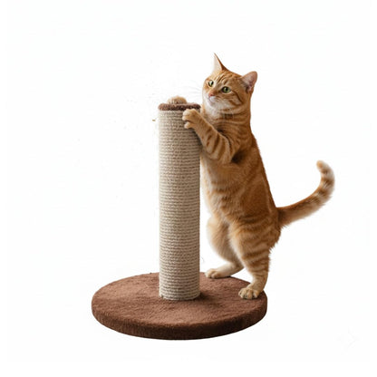 PETS EMPIRE Wooden Cat Scratching Post with Sisal Rope