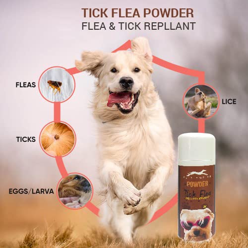 Pets Empire Powder for dogs & cats- Mint & Tick Flea (Pack of 2)