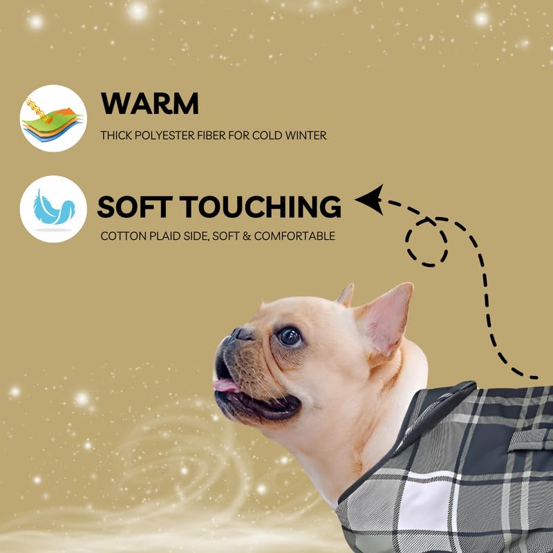 Pets Empire Winter Jacket for Dogs - Black & White
