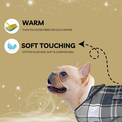 Pets Empire Winter Jacket for Dogs - Black & White